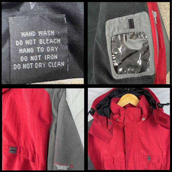 Freeworld Sno Truant Mens Jacket 3000 mm Waterproof Snowboarding Sz XL‎ Red Gray - Picture 10 of 12